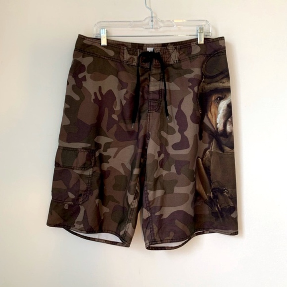 The Mountain Camo Dog Soldier Board Shorts